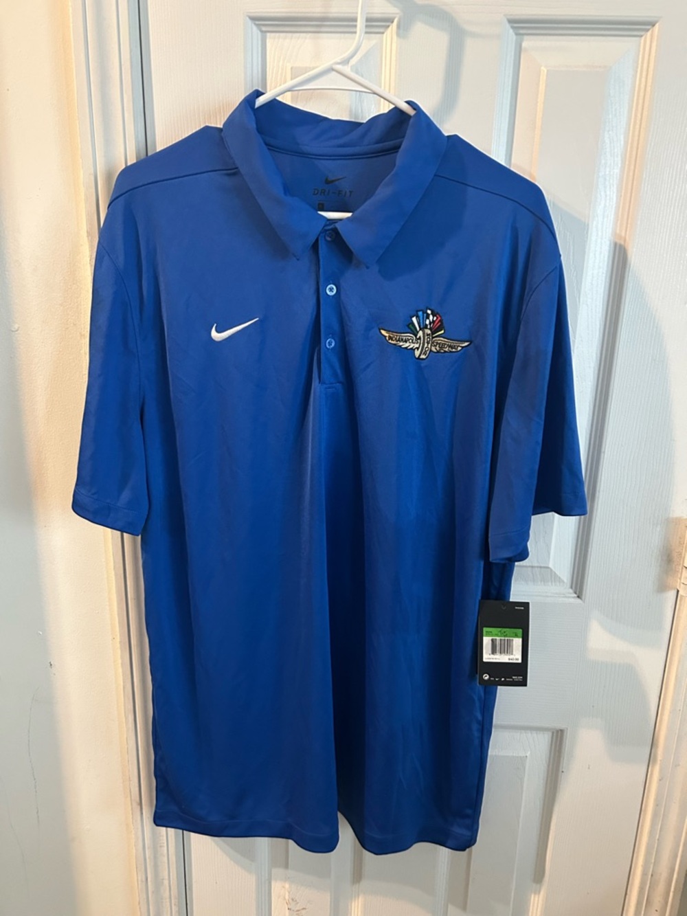 Nike Indianapolis motor speedway shirt with Embroidered Racing Wing Logo - Picture 2 of 2
